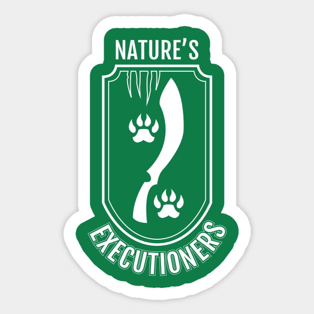 Nature Executioners Sticker by Gerart186